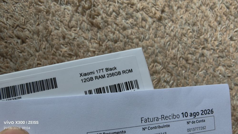 Xiaomi 17T NOVO, sem uso