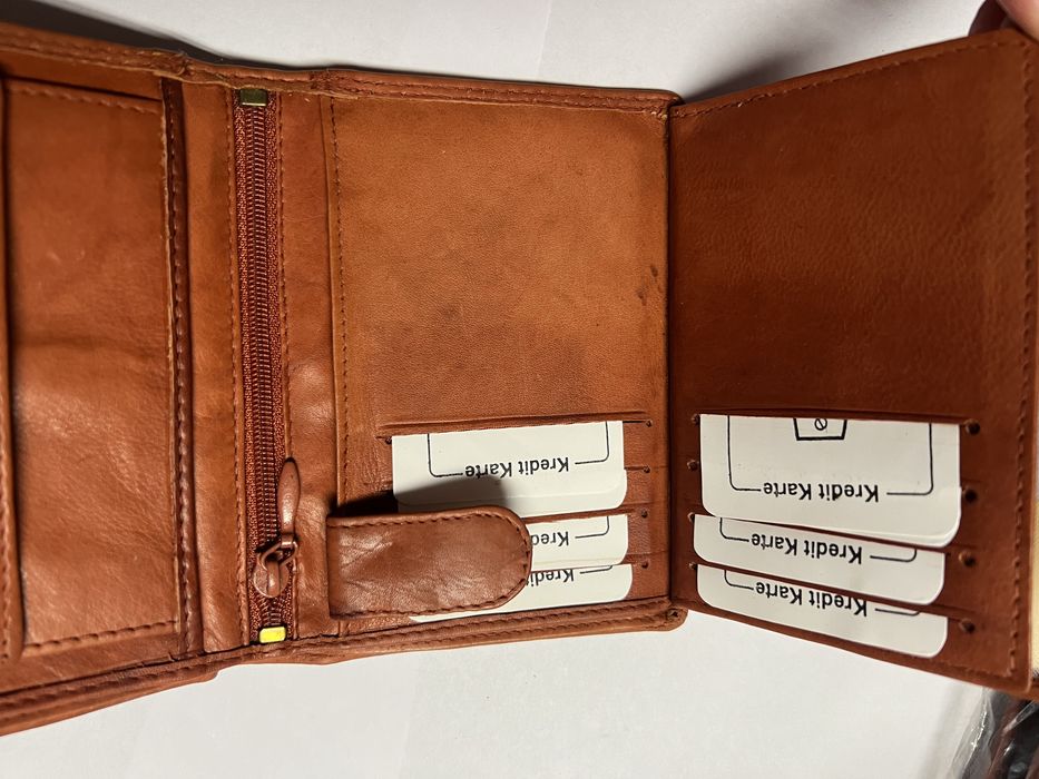 Portfel dkórzany nowy