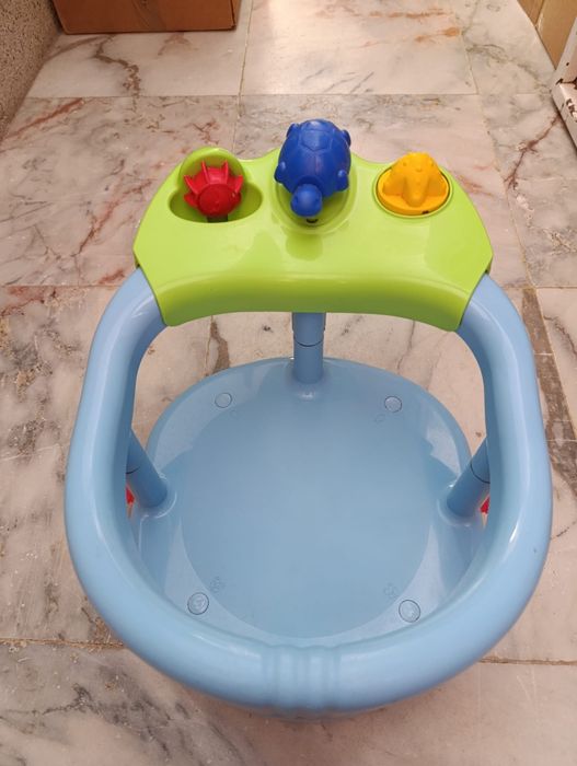 Assento de banho para bebé azul