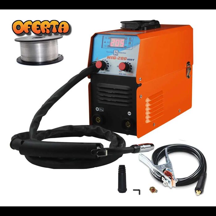 D86- Máquina soldar MIG-200 AC220V ± 10% IGBT MIG MMA TIG  sem gás