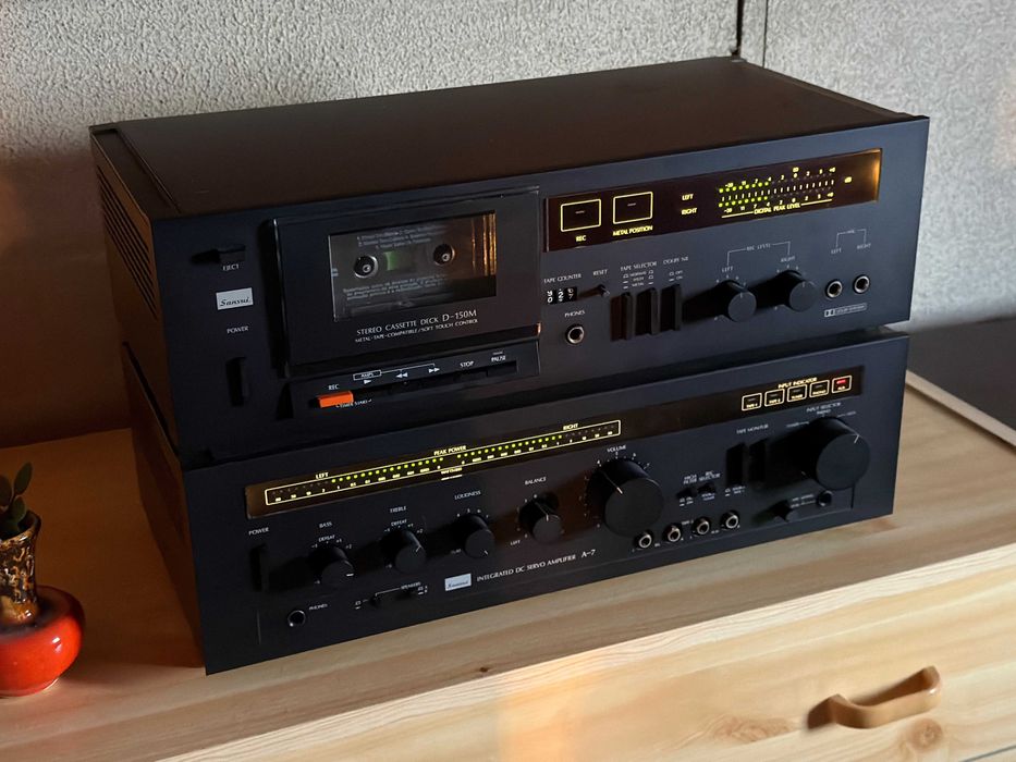 Aparelhagem Sansui + Gira Discos Technics