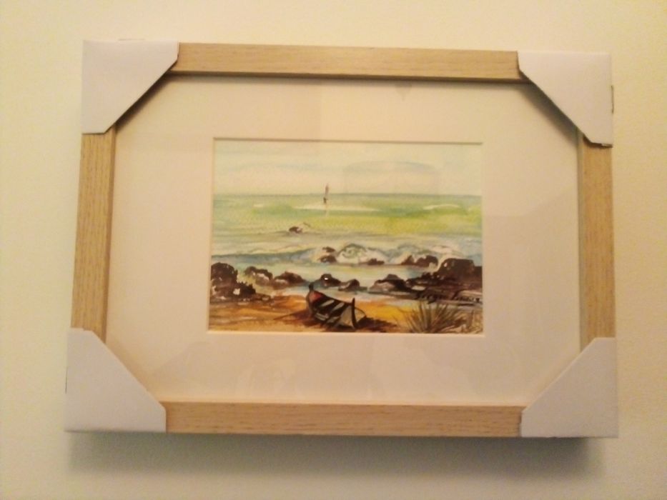 Quadro aguarela 21*30 Novo