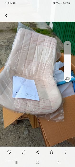 Krzesła tapicerowane 2 szt