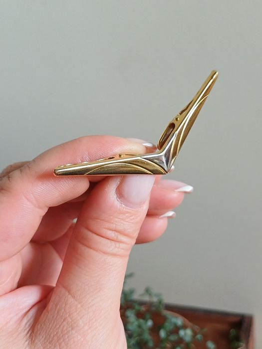 Spinka do kołnierzyka klamra przypinka broszka retro