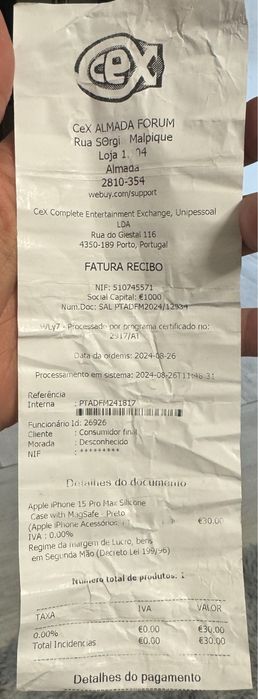 Capa Apple Iphone 15 Pro Max original