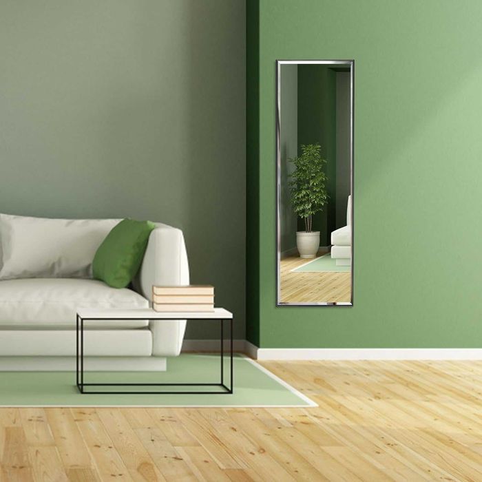 Duże lustro ścienne, 122 x 35,5 cm, Petaflop, Antyrospryskowe