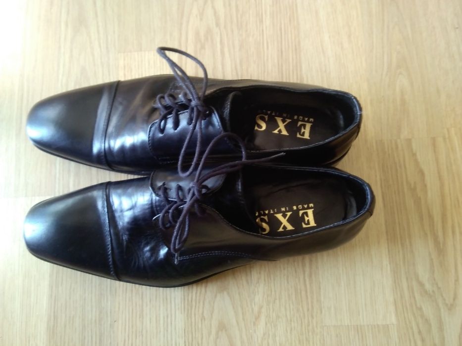 Buty męskie skórzane.