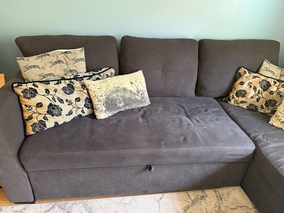 Sofa  cama 2,80 por 1,40 cinzento