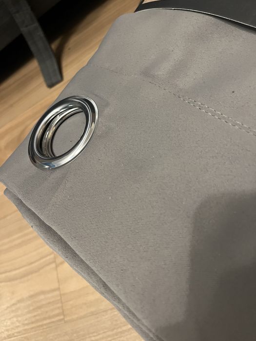 Kit 4 cortinas cinzas opacas com 4 varões ikea Bekrafta