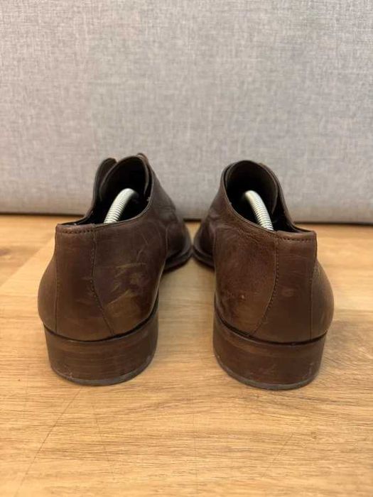 Magnanni Melo Leather Plain Toe Derbies 43,5 buty wizytowe skórzane