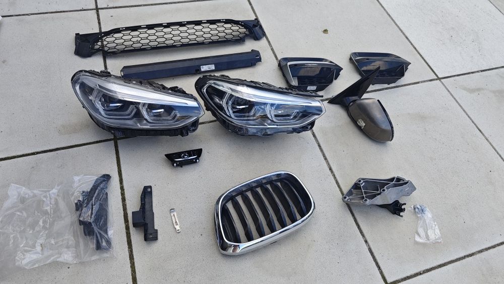 Części BMW X3 G01 2020-2021 r. USA | Drzwi Błotnik Lampy Lusterko Drobnica