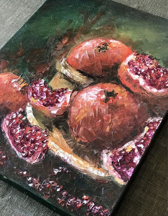 «Смачний гранат» картина олією на полотні.