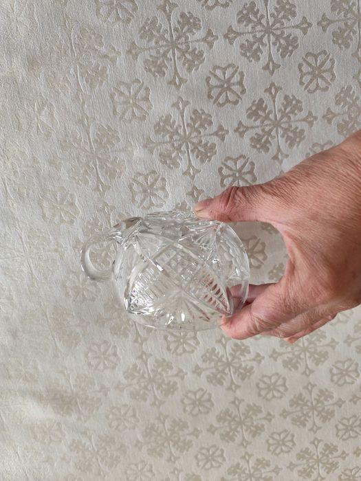 stare dwa kryształowe kubeczki  PRL