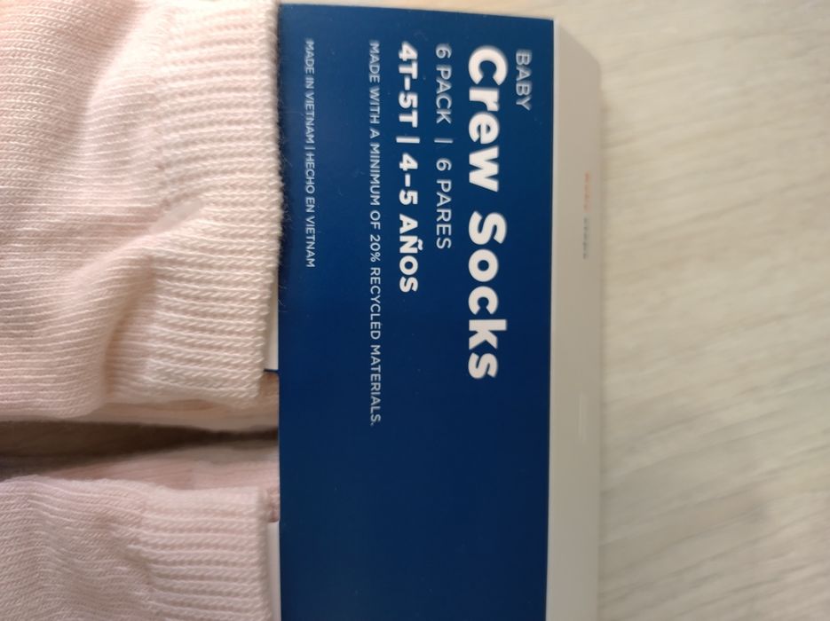 Новий набір дитячих шкарпеток Old navy на вік 4-5 років