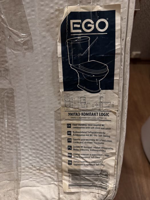 Унітаз-компакт EGO Logic, б/в, з бачком, Soft Close