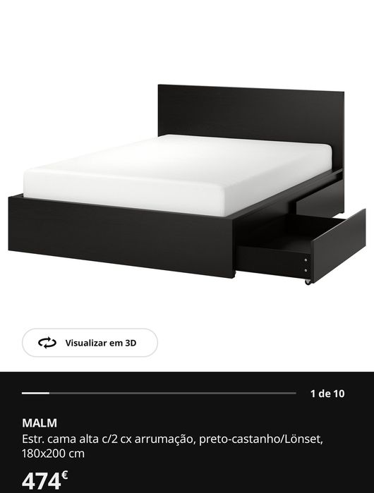 Cama MALM 180x200 cm