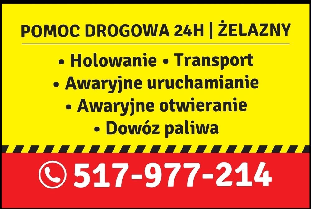 Laweta 24h Pomoc Drogowa 24h Żelazny Pruszcz Gdański