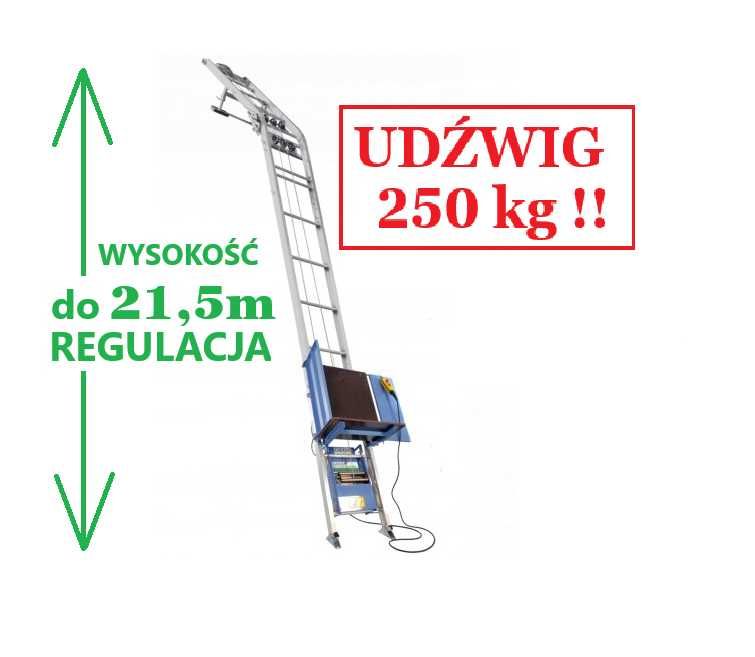 Winda dekarska drabina wciągarka GEDA LIFT 250 kg-wynajem/wypożyczenie