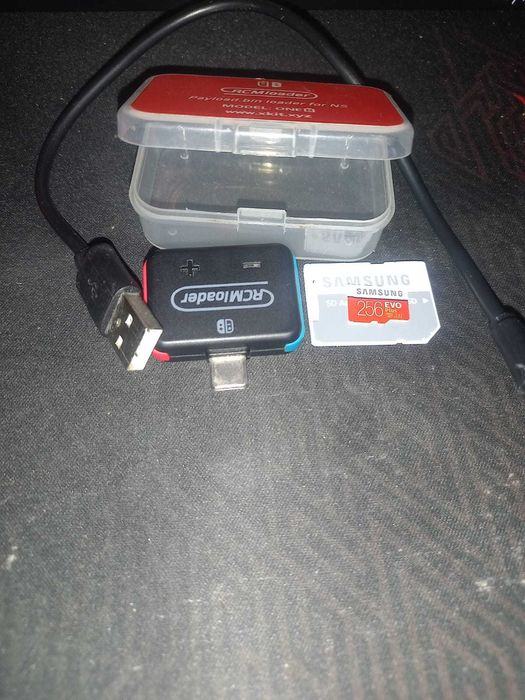Nintendo Switch V1 Jailbreak / RCM JIG / 256GB SAMSUNG SD Amares E