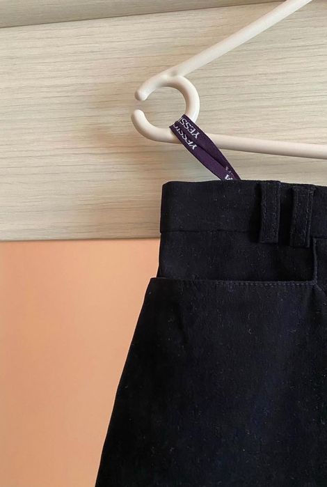 Юбка бархатная на подкладке с карманами Yessica