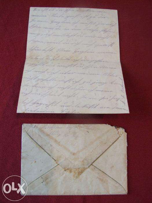 Stara koperta, list z ciekawą datą nadania 22.2.22 r. Pszczyna