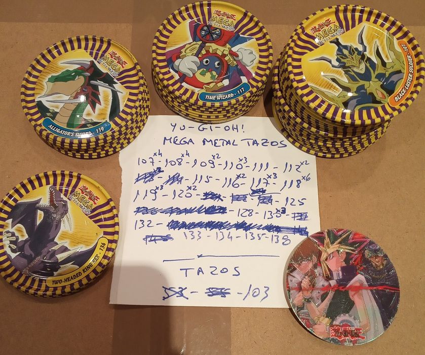 Yu-gi-ho metal tazos mega DUEL tazo stak, Angry bird Star wars