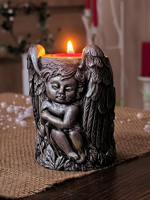 Świecznik tealight aniołek