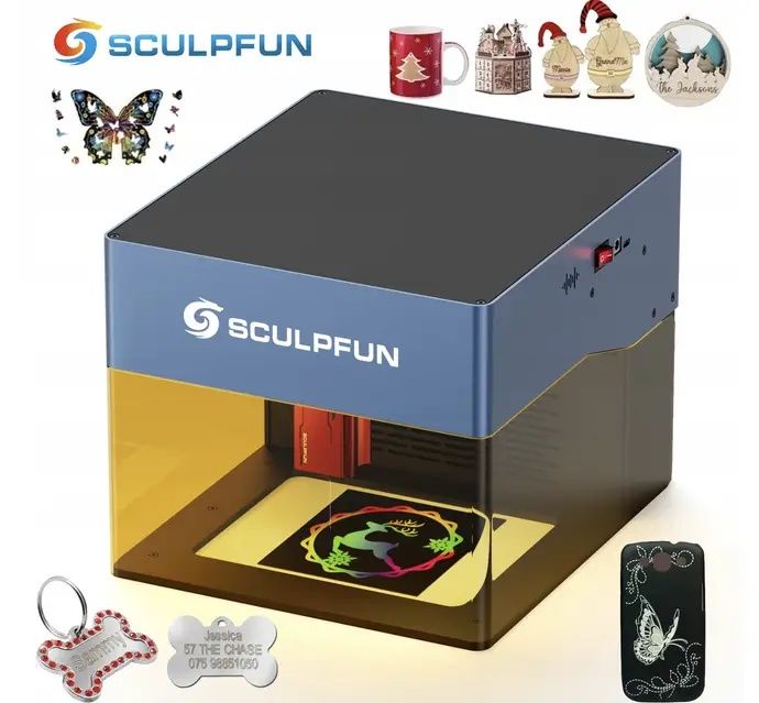 Лазерный гравировальный станок SCULPFUN iCube Pro Max 10W Micro Deskto