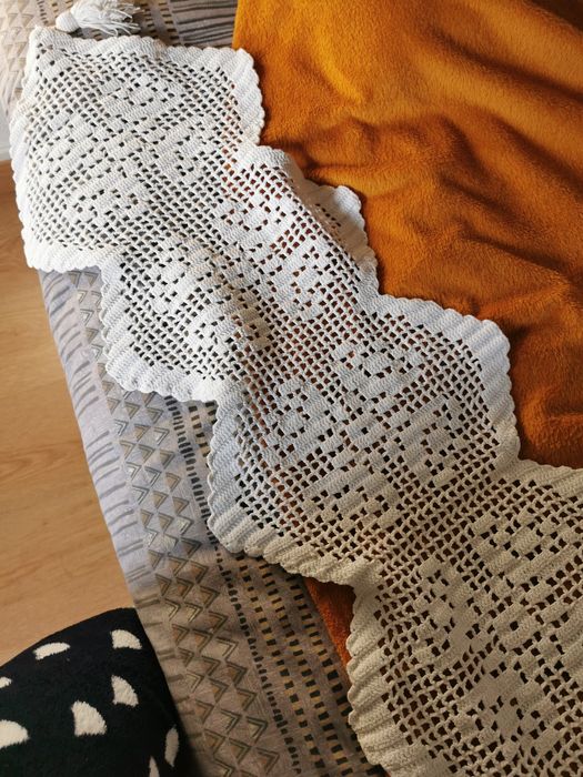 Naperon crochet branco