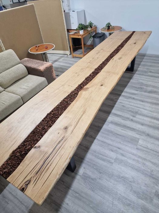 Mesas de Jantar Rústica Carvalho Maciço 4m e 3,30m