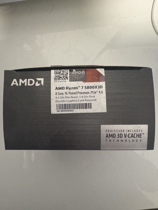 Vendo ryzen 7 5800x3d o unico ou dos unicos a venda