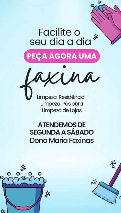 Trabalhamos com Limpeza Geral