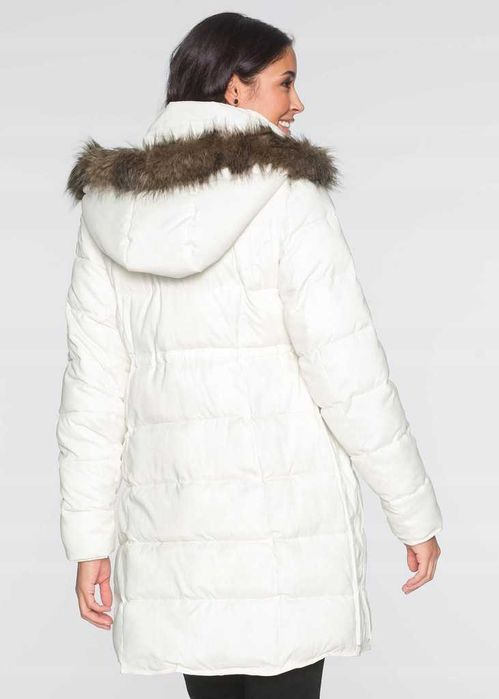 Zimowa Kurtka ciążowa z wstawką dla dzidziusia / kaptur