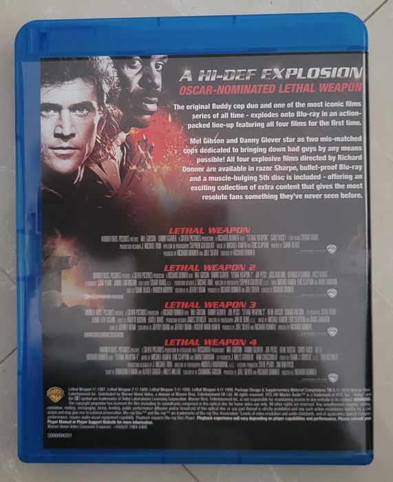 Bluray Coletânea Arma Mortifera