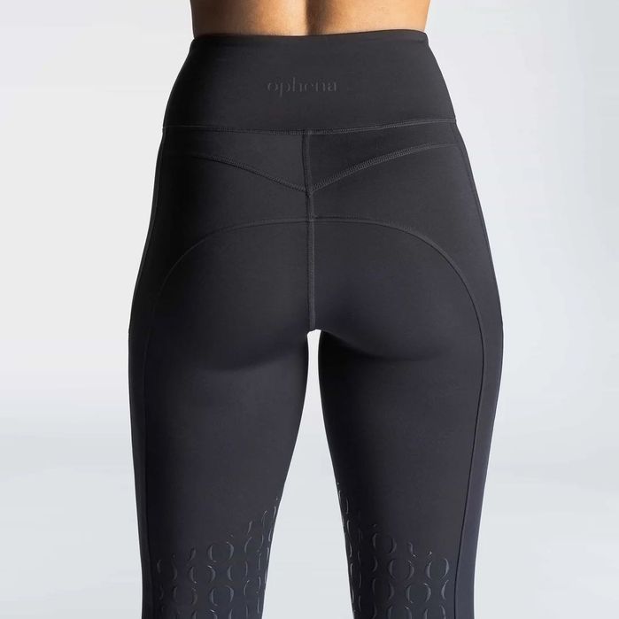 Calças equitação Ophena Riding Tights Half Seat Grey