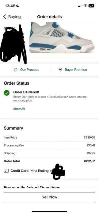 Jordan 4 military blue size 8.5 us eu 42