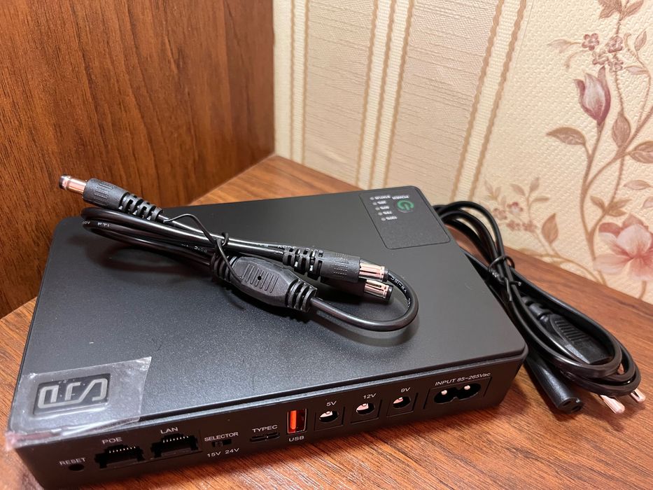 mini ДБЖ (20000mAh)  для роутеру  POE Function 5V 9V 12V 24V DC