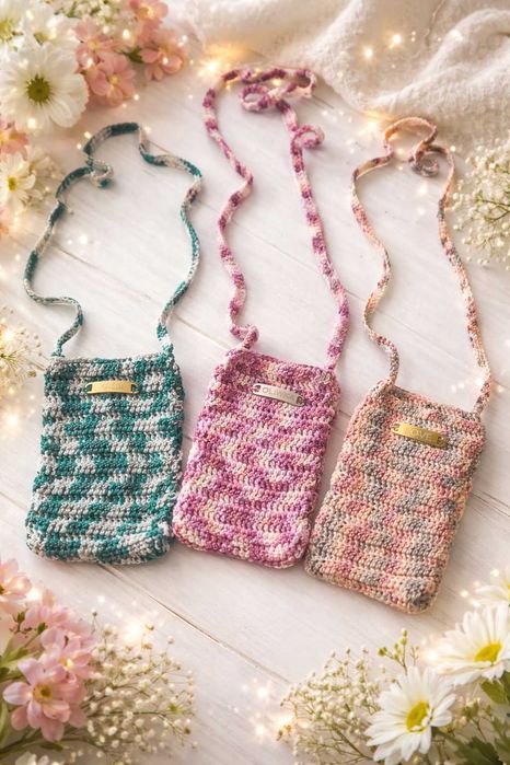 torebka etui na telefon iphone hand made