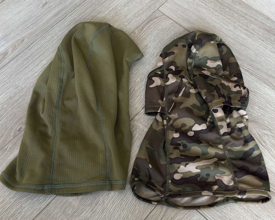 Dwie kominiarki kamuflaż termoaktywna