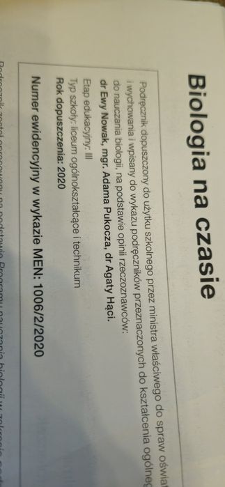 Biologia na czasie 2