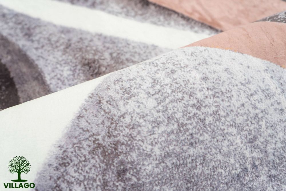 OKAZJA! • Dywan okrągły OVON Villago nowoczesny wzór Melody 90x90 cm