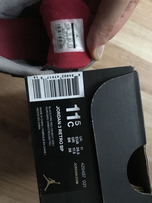 Buty Jordan 3 Retro Fist class BP