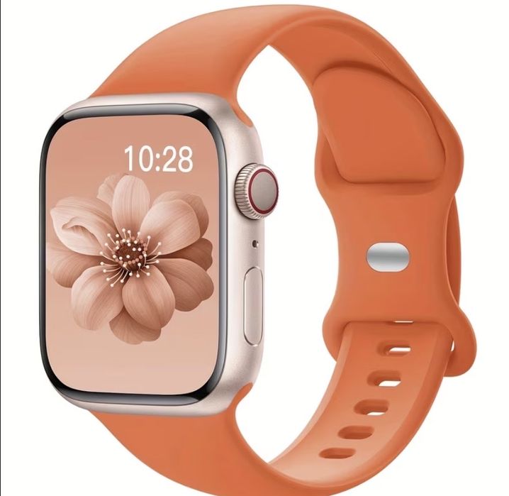 Оранжевый ремешок iWatch 42см