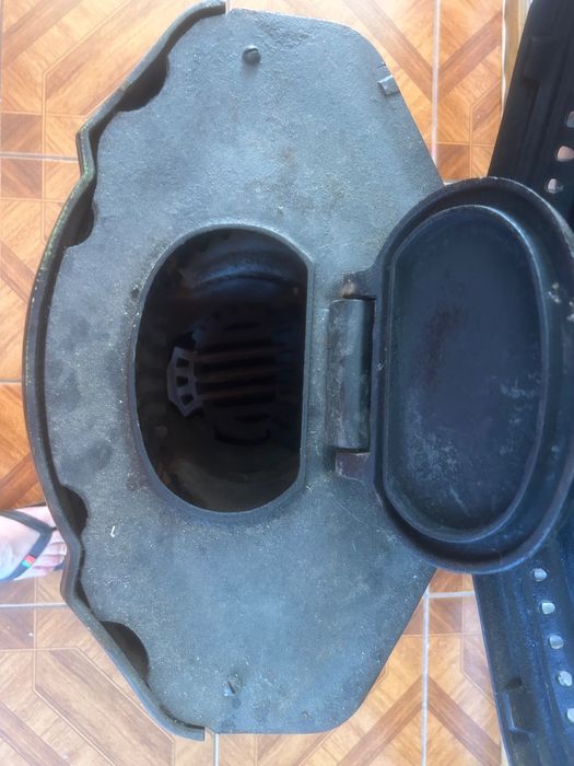 Salamandra Antiga Mady 10 Ferro Fundido Esmaltada – ESTADO NOVA + Acessórios