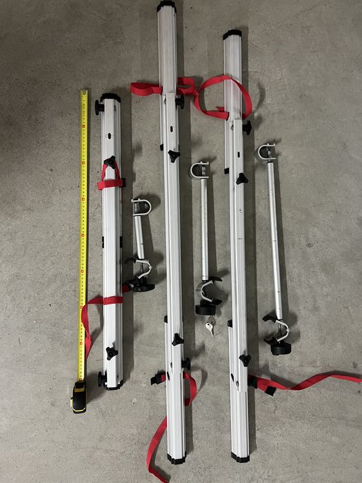 Calhas extensiveis porta bicicletas bola de engate auto caravana.