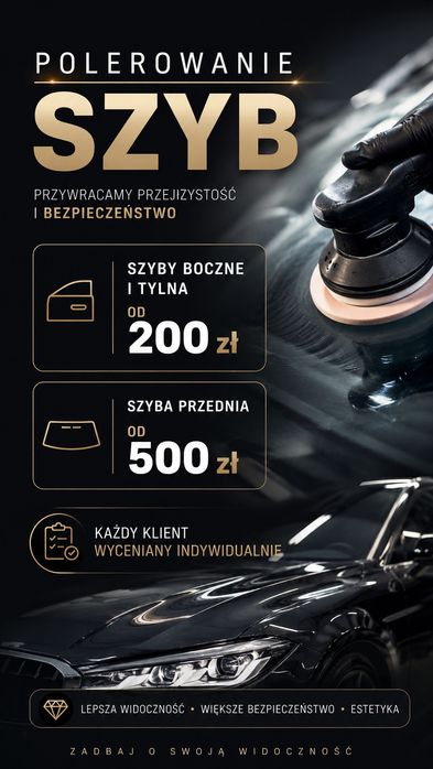 Renowacja, polerowanie szyb