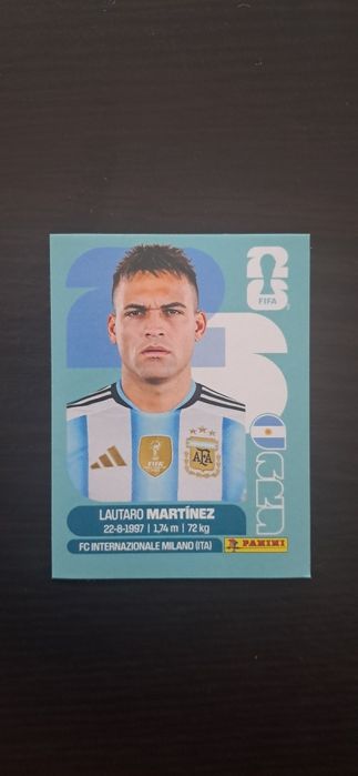 Cromo futebol de Lautaro Martinez(Mundial 2026)da Panini