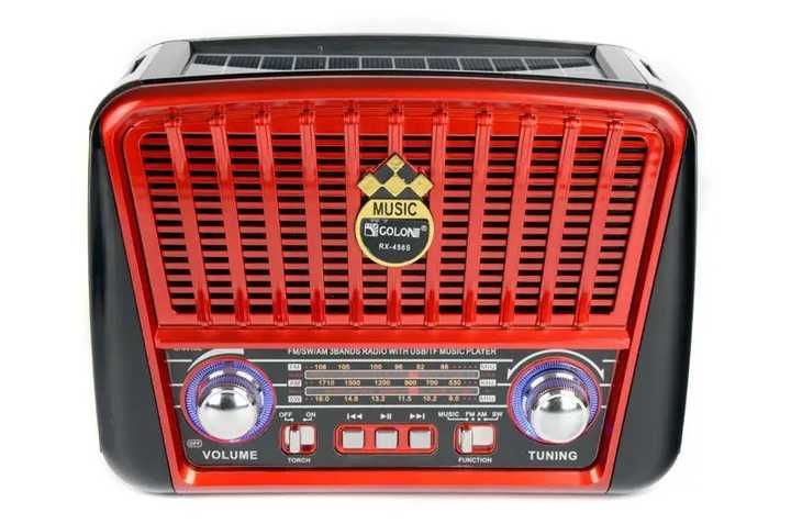Радиоприемник радио GOLON-RX-456 с солнечной батареей USB+SD