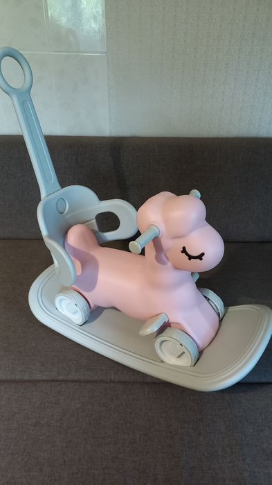 Іграшка коник-гойдалка 3в1 Terrio Sheepy Рожева