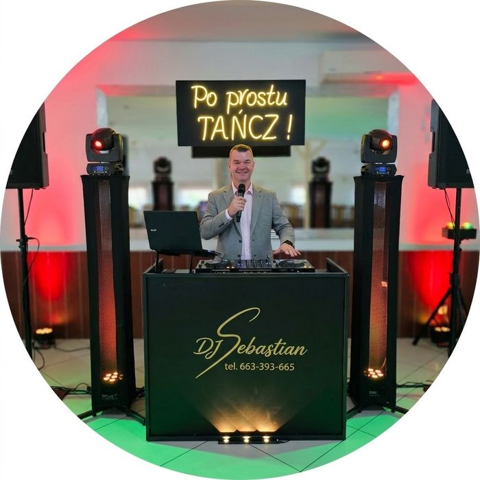 DJ imprezy okolicznościowe,Nagłośnienie + oświetlenie.